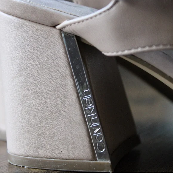 Calvin Klein Women's Chunky Strappy Open Toe Heels - Picture 4 of 9